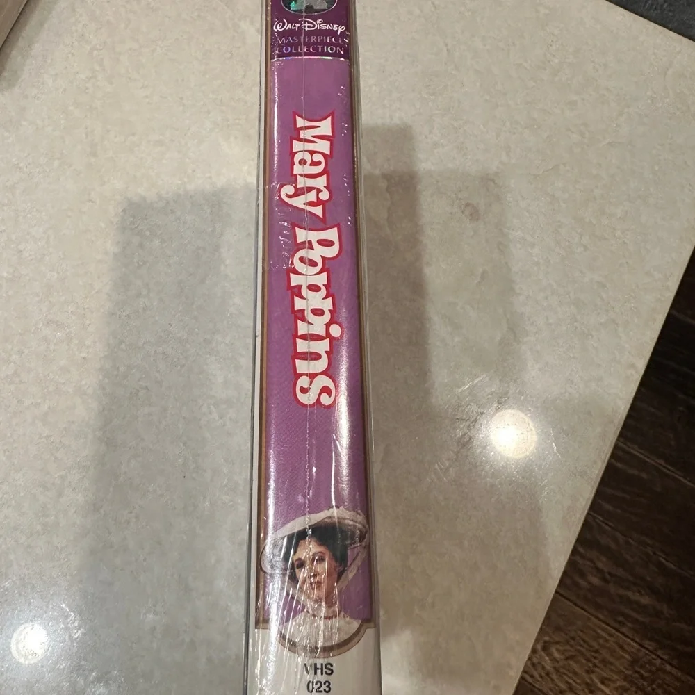 Vintage sealed Mary Poppins VHS tape.